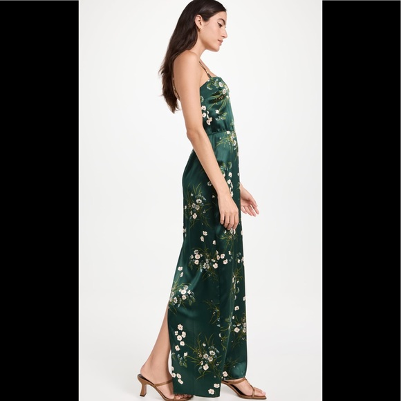 REFORMATION Frankie Silk Dress in Buena Print - Picture 2 of 7